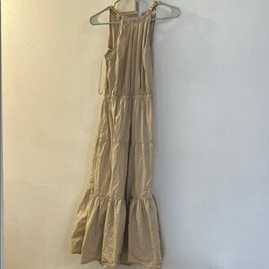 Michael Kors Beige Midi Dress